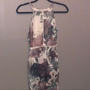 sheer high low floral ruffle charlotte russe maxi